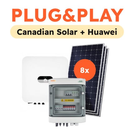 3,6kWp Jednofázový fotovoltaický set, On-grid Huawei