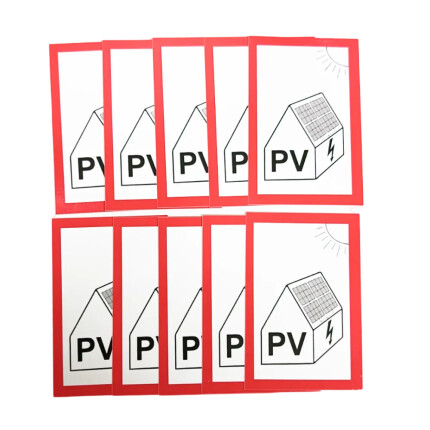 Označení fotovoltaiky - nálepka PV2 - 10ks