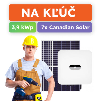 Na klíč 4kWp fotovoltaický systém Huawei