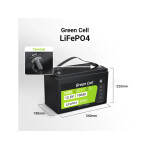 LiFePO4 baterie 100Ah 12,8V Green Cell 1280Wh - Obrázek 6