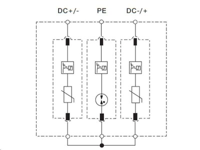 DC Přepěťová ochrana T1T2 3P VCX pro fotovoltaiku 1000V (B+C) 12,5kA - Obrázek 5