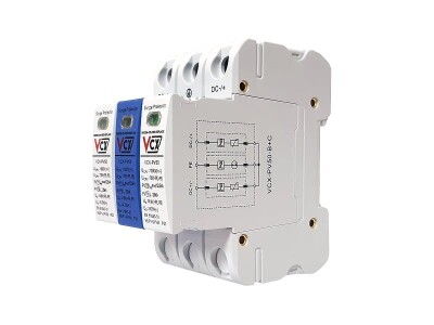 DC Přepěťová ochrana T1T2 3P VCX pro fotovoltaiku 1000V (B+C) 12,5kA - Obrázek 4
