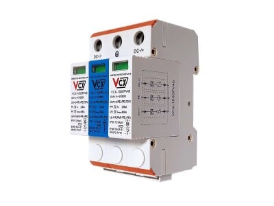 DC Přepěťová ochrana T2 3P VCX pro fotovoltaiku 1000V (B) 40kA - Obrázek 4