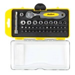 Sada bitů a nástrčných klíčů s ráčnou 38 dílná, REBEL TOOLS - Obrázek 2