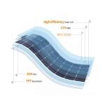 Flexibilní fotovoltaický panel 100W 18V - Obrázek 2