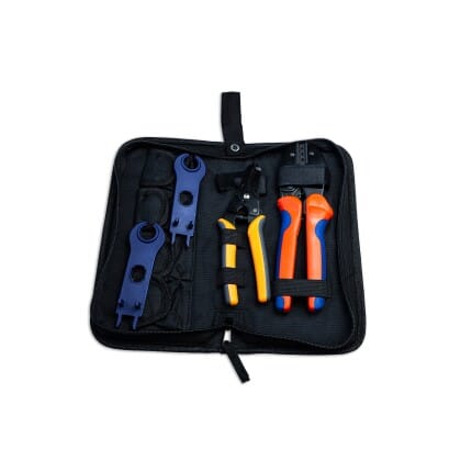 Sada nářadí pro konektory MC4 (krimpovač, odstraňovač izolace, klíč MC4)