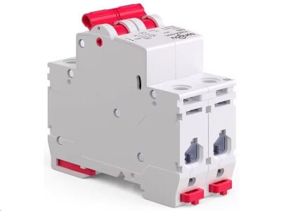 DC jistič 16A/C 2P Tongou na DIN lištu - Obrázek 3