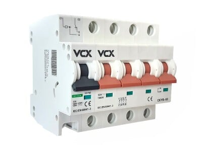 Odpínač s vypínací spouští VCX PV 4P 32A 1000V DC