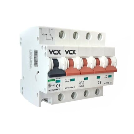 Odpínač s vypínací spouští VCX PV 4P 32A 1000V DC