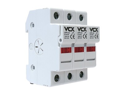 Pojistkový odpojovač VCX CFPV-32, 3P, 32A, 1kV