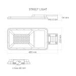 LED solární lampa 2500lm, dálkové ovládání, VIDEX - Obrázek 3