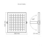 LED solární reflektor 2800lm, dálkové ovládání, VIDEX - Obrázek 6