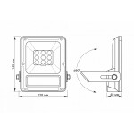 LED solární reflektor s pohybovým senzorem, 600lm - Obrázek 6