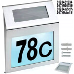 Solární číslo domu, LED