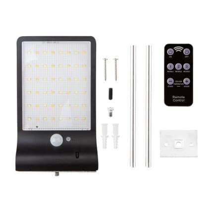 Solární svítidlo s dálkovým ovládáním SMD LED 450lm