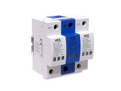 DC Přepěťová ochrana T1T2 3P VCX pro fotovoltaiku 1200V (B+C) 25kA GDT