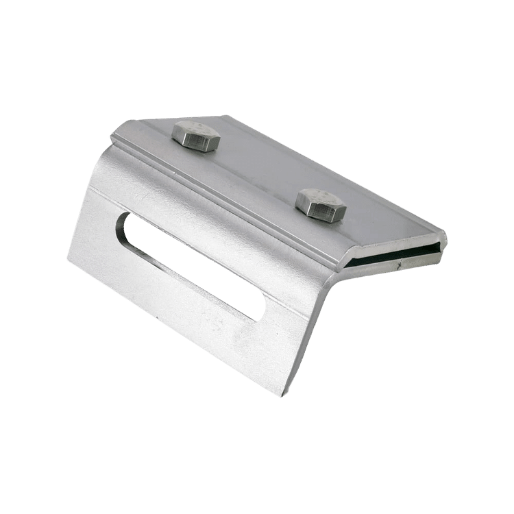 falcovany drziak vysoky Držák solárních panelů na falcovaný plech, nerez, vysoký - Obrázek 1