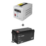 Záložní zdroj VOLT Sinus Pro 500W 12/230V 800 E + baterie AGM 65Ah