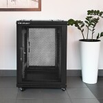 Rack na 7ks Pylontech baterií (15U), perforované dveře - Obrázek 4