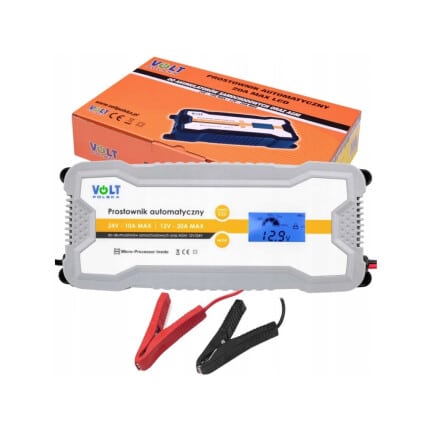 Automatická nabíječka baterií 12V 24V 20A LCD