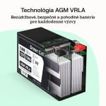 Baterie AGM VRLA 12V 250Ah Greencell IP54 3kWh - Obrázek 3